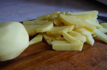 Картофель жареный с грибами: рецепт с пошаговым фото