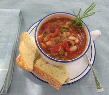 Грибной суп с помидорами