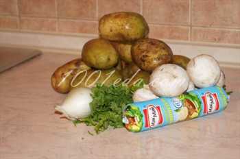 Картофель под грибным соусом: рецепт с пошаговым фото