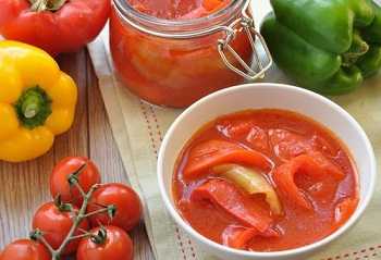 Рецепт лечо с томатным соусом