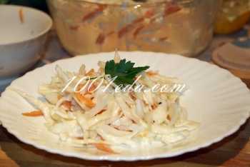 Салат из капусты со сливочным соусом: рецепт с пошаговым фото