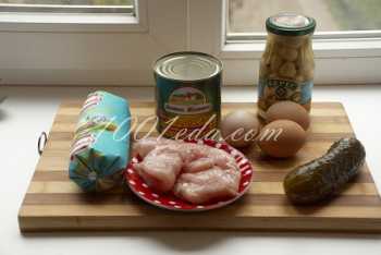 Салат с курицей по-киевски: рецепт с пошаговым фото