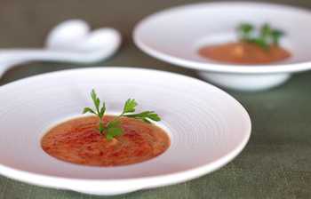 Томатно-баклажановый суп-пюре